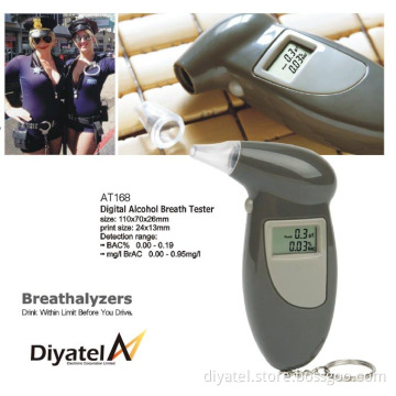 Hot Sale Keychain Alcohol Tester for Safely Guide of Drivers at Factory Price (AT168)